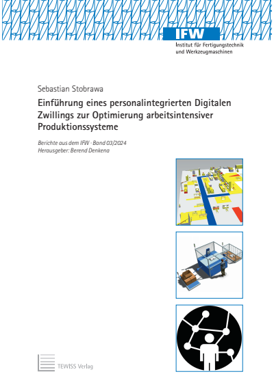 Cover of book: Einführung eines personalintegrierten Digitalen Zwillings zur Optimierung arbeitsintensiver Produktionssysteme