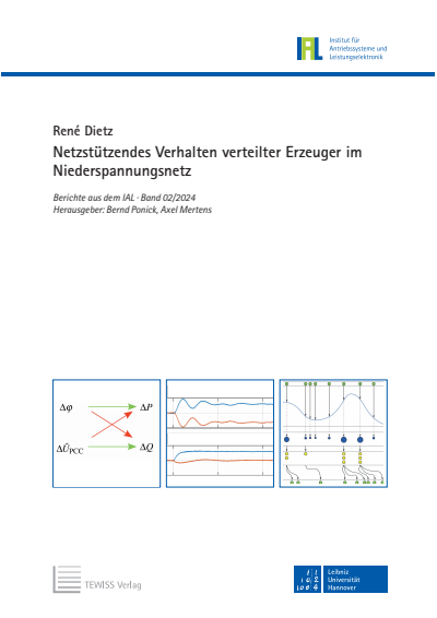 Cover of book: Netzstützendes Verhalten verteilter Erzeuger im Niederspannungsnetz