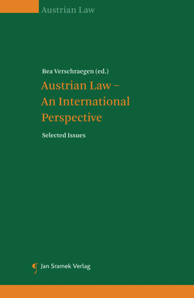 Cover des Buchs: Austrian Law – An International Perspective