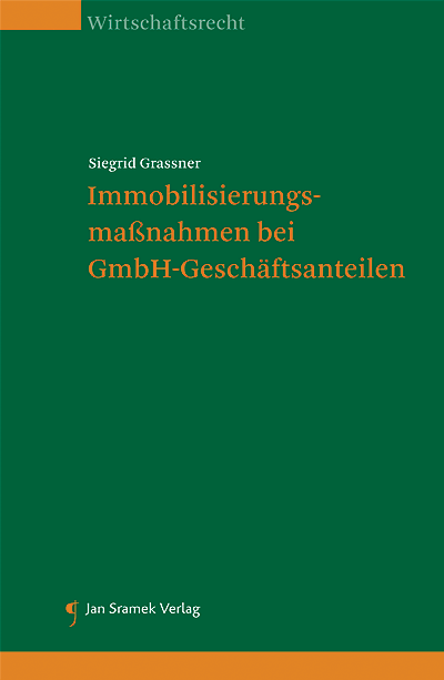 Cover des Buchs: Immobilisierungsmaßnahmen bei GmbH-Geschäftsanteilen