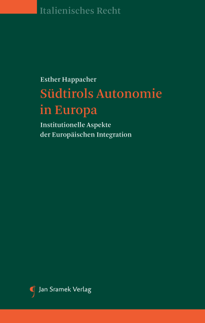 Cover des Buchs: Südtirols Autonomie in Europa