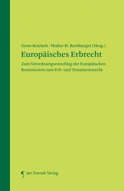 Cover des Buchs: Europäisches Erbrecht