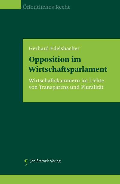 Cover des Buchs: Opposition im Wirtschaftsparlament
