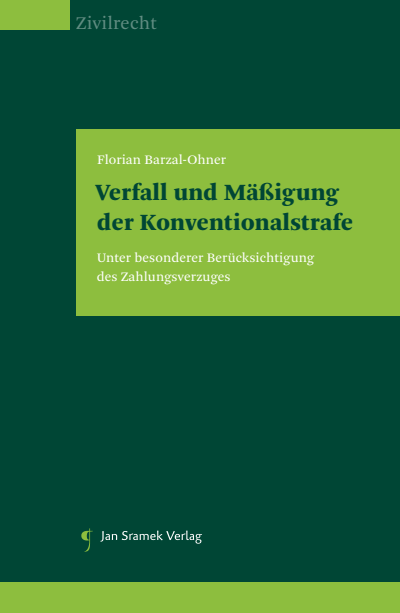 Cover des Buchs: Verfall und Mäßigung der Konventionalstrafe