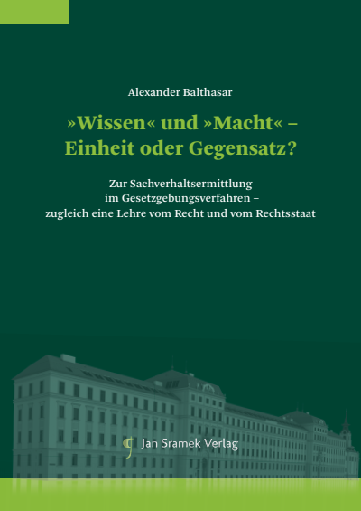 Cover des Buchs: »Wissen« und »Macht« – Einheit oder Gegensatz?