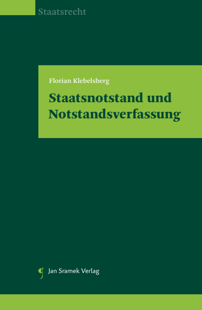 Cover of book: Staatsnotstand und Notstandsverfassung
