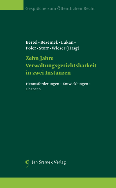 Cover des Buchs: Zehn Jahre Verwaltungsgerichtsbarkeit in zwei Instanzen