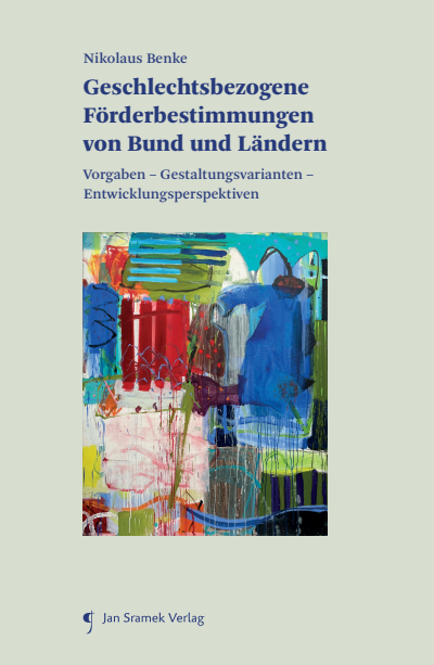 Cover des Buchs: Geschlechtsbezogene Förderbestimmungen von Bund und Ländern