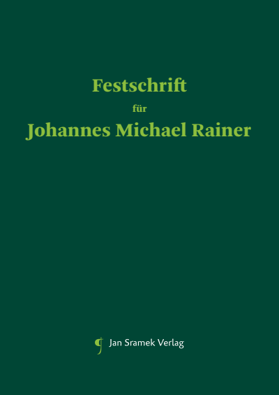 Cover des Buchs: Festschrift für Johannes Michael Rainer