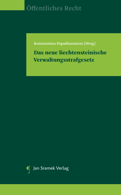 Cover des Buchs: Das neue liechtensteinische Verwaltungsstrafgesetz