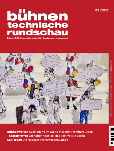 Cover der Ausgabe: Bühnentechnische Rundschau Jahrgang 116 (2022), Heft 3