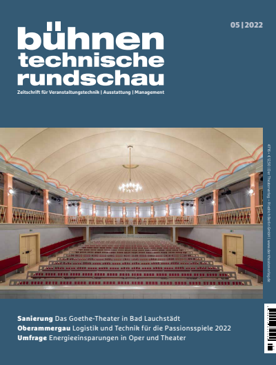 Cover der Ausgabe: Bühnentechnische Rundschau Jahrgang 116 (2022), Heft 5