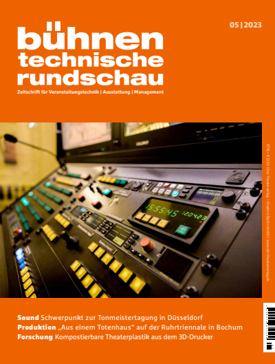 Cover der Ausgabe: Bühnentechnische Rundschau Jahrgang 117 (2023), Heft 5