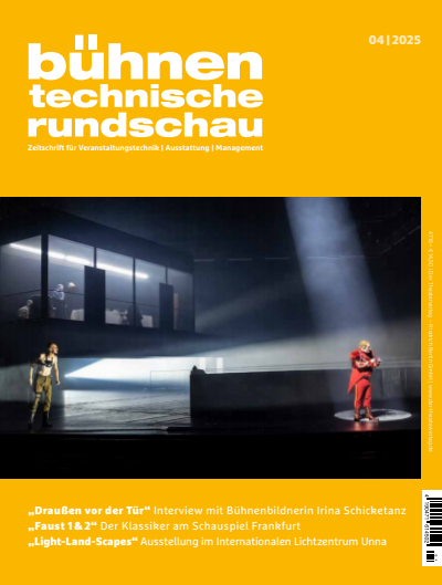 Cover der Ausgabe: Bühnentechnische Rundschau Jahrgang 119 (2025), Heft 4