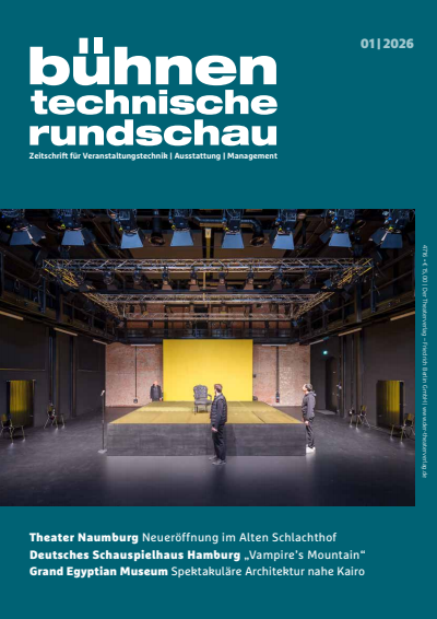 Cover der Ausgabe: Bühnentechnische Rundschau Jahrgang 120 (2026), Heft 1