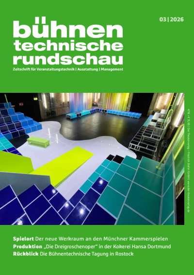 Cover der Ausgabe: Bühnentechnische Rundschau Jahrgang 120 (2026), Heft 3