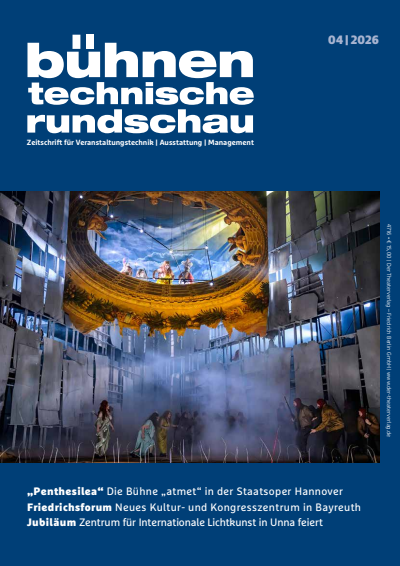 Cover der Ausgabe: Bühnentechnische Rundschau Jahrgang 120 (2026), Heft 4