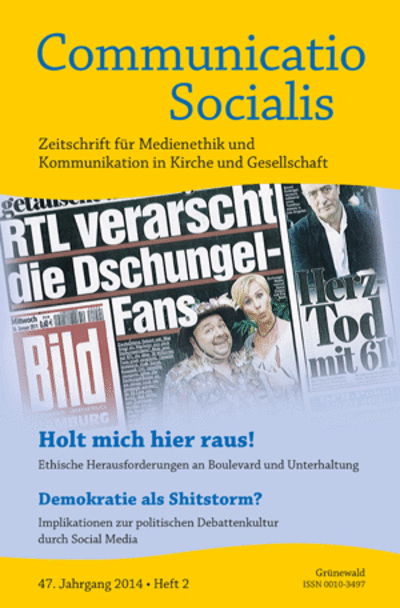 Cover of Volume: Communicatio Socialis (ComSoc) Volume 47 (2014), Edition 2