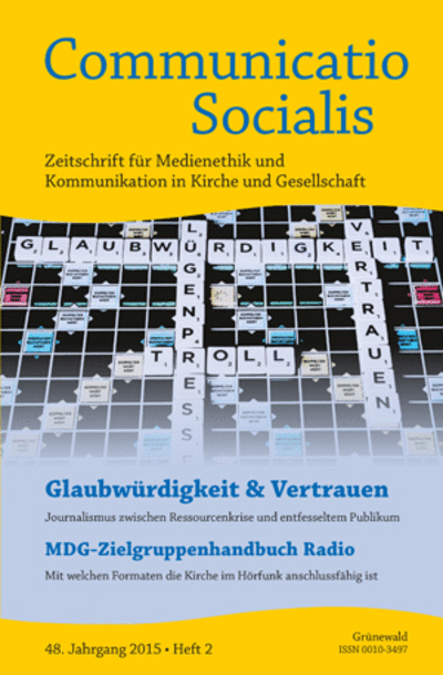 Cover of Volume: Communicatio Socialis (ComSoc) Volume 48 (2015), Edition 2