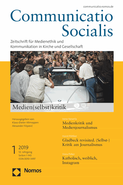 Cover of Volume: Communicatio Socialis (ComSoc) Volume 52 (2019), Edition 1