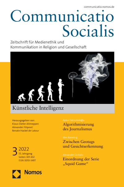 Cover der Ausgabe: Communicatio Socialis (ComSoc) Jahrgang 55 (2022), Heft 3