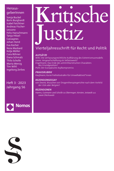 Cover of Volume: KJ Kritische Justiz Volume 56 (2023), Edition 3