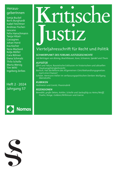 Cover of Volume: KJ Kritische Justiz Volume 57 (2024), Edition 2