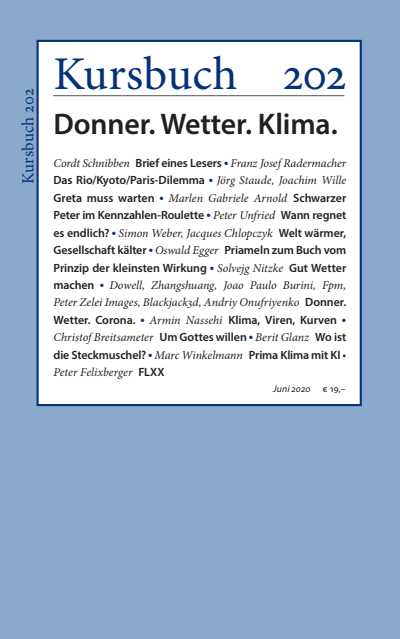 Cover der Ausgabe: Kursbuch Jahrgang 56 (2020), Heft 202