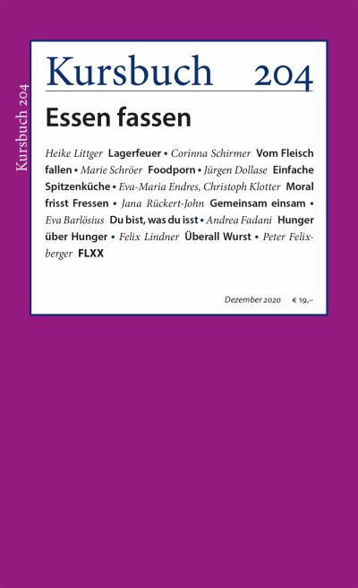 Cover der Ausgabe: Kursbuch Jahrgang 56 (2020), Heft 204