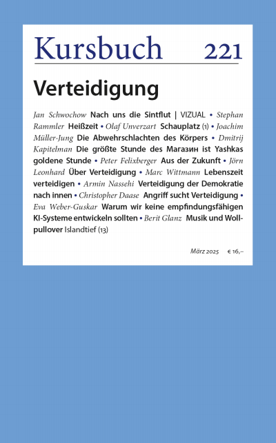 Cover der Ausgabe: Kursbuch Jahrgang 61 (2025), Heft 221