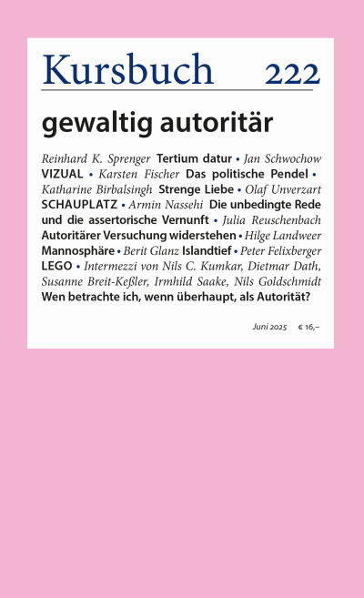 Cover der Ausgabe: Kursbuch Jahrgang 61 (2025), Heft 222