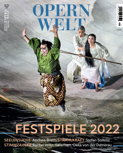 Cover der Ausgabe: Opernwelt Jahrgang 63 (2022), Heft 9-10