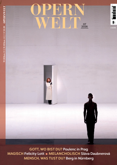 Cover der Ausgabe: Opernwelt Jahrgang 67 (2026), Heft 7