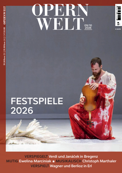 Cover der Ausgabe: Opernwelt Jahrgang 67 (2026), Heft 9-10