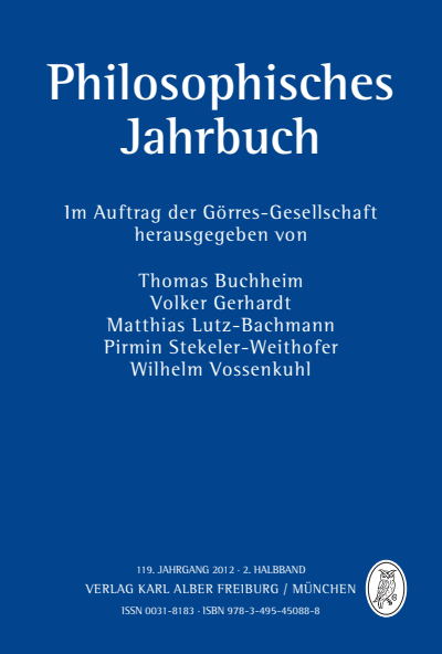 Cover of Volume: Philosophisches Jahrbuch Volume 119 (2012), Edition 2