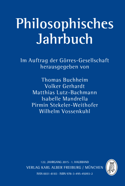 Cover of Volume: Philosophisches Jahrbuch Volume 122 (2015), Edition 1