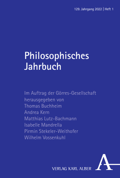 Cover of Volume: Philosophisches Jahrbuch Volume 129 (2022), Edition 1