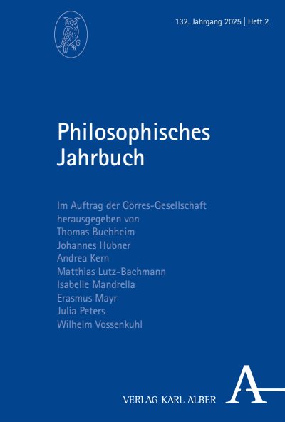Cover of Volume: Philosophisches Jahrbuch Volume 132 (2025), Edition 2