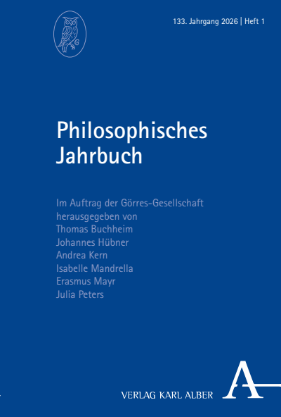 Cover of Volume: Philosophisches Jahrbuch Volume 133 (2026), Issue 1