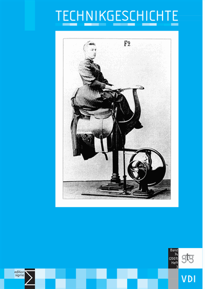 Cover of Volume: TG Technikgeschichte Volume 74 (2007), Edition 3