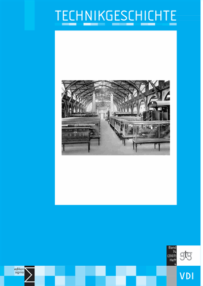 Cover of Volume: TG Technikgeschichte Volume 74 (2007), Edition 4