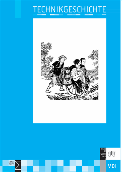 Cover of Volume: TG Technikgeschichte Volume 75 (2008), Edition 2