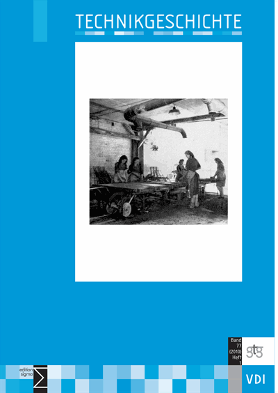 Cover of Volume: TG Technikgeschichte Volume 77 (2010), Edition 1