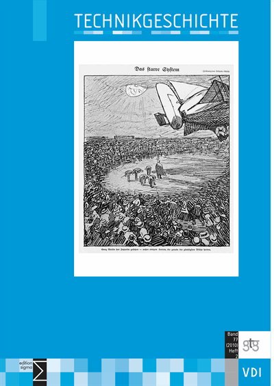 Cover of Volume: TG Technikgeschichte Volume 77 (2010), Edition 2