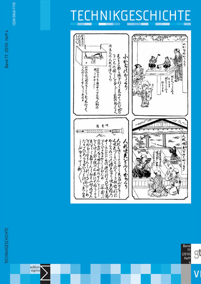 Cover of Volume: TG Technikgeschichte Volume 77 (2010), Edition 4