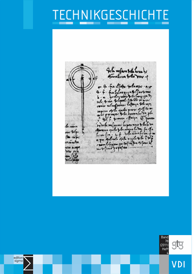 Cover of Volume: TG Technikgeschichte Volume 78 (2011), Edition 4