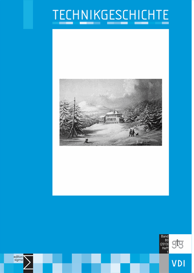Cover of Volume: TG Technikgeschichte Volume 80 (2013), Edition 1