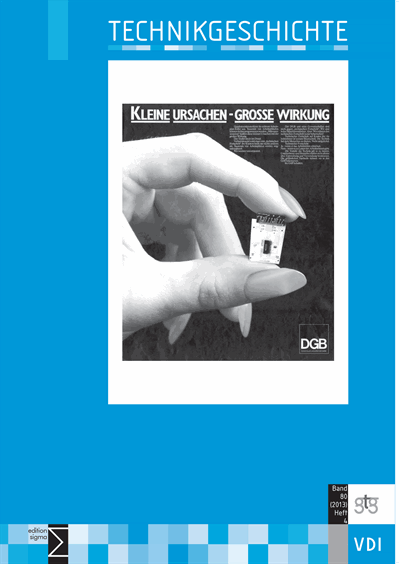 Cover of Volume: TG Technikgeschichte Volume 80 (2013), Edition 4