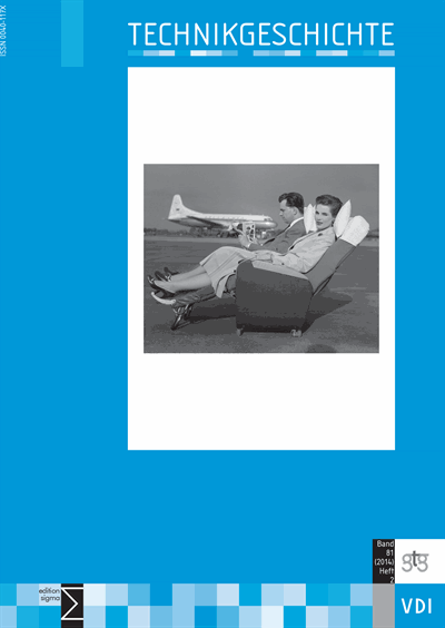 Cover der Ausgabe: TG Technikgeschichte Jahrgang 81 (2014), Heft 2