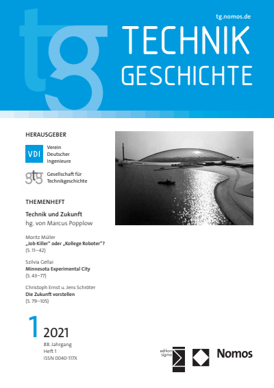 Cover of Volume: TG Technikgeschichte Volume 88 (2021), Edition 1